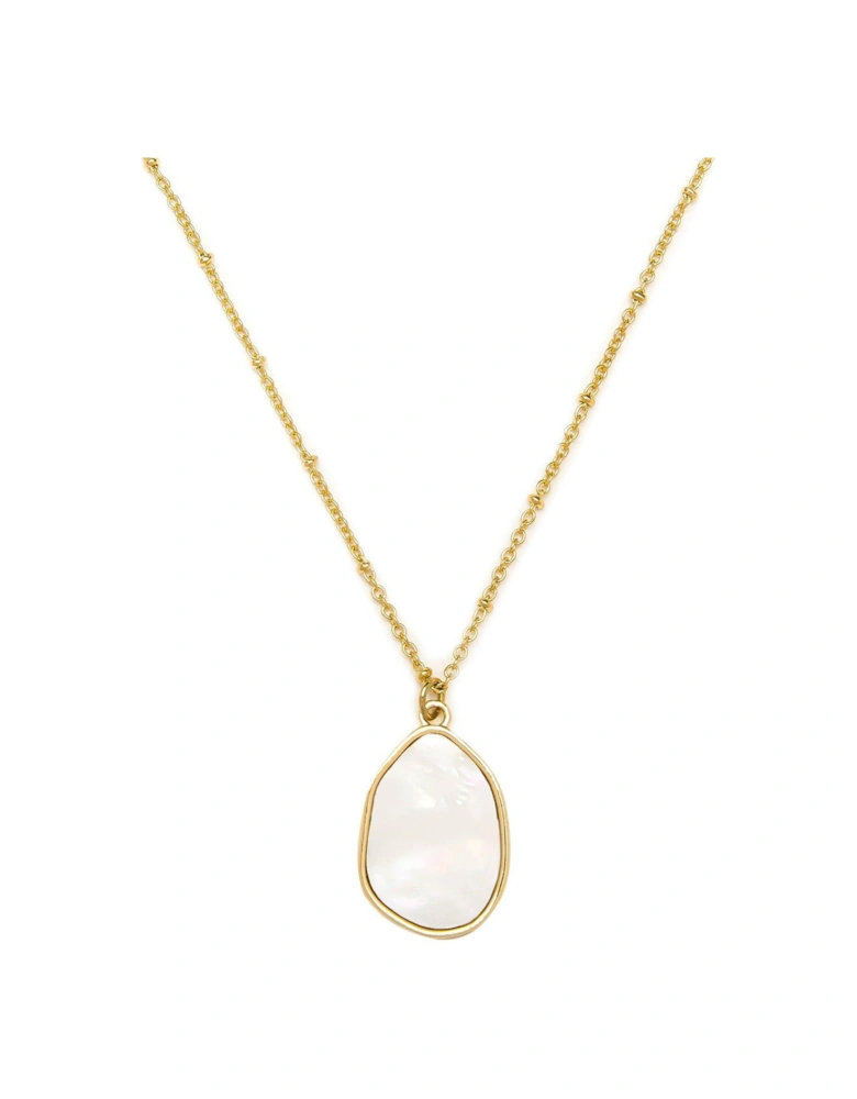 Gold Plated Crystal Natural Cut Necklace