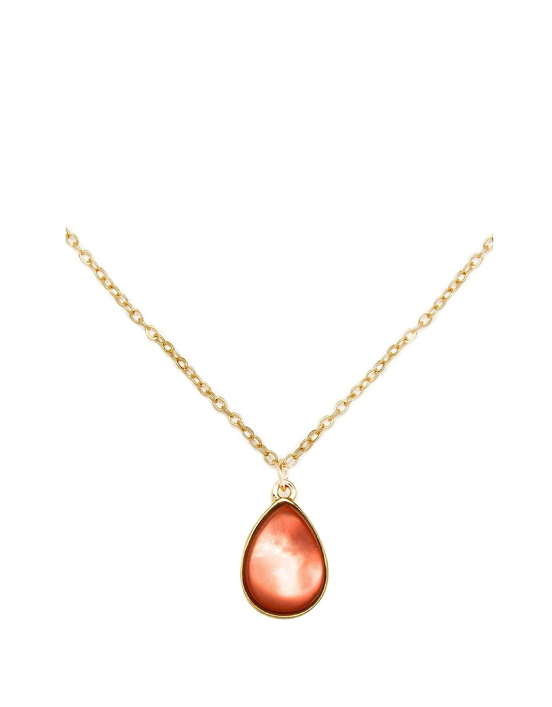 Gold Plated Lava Charm Necklace, 2 of 1