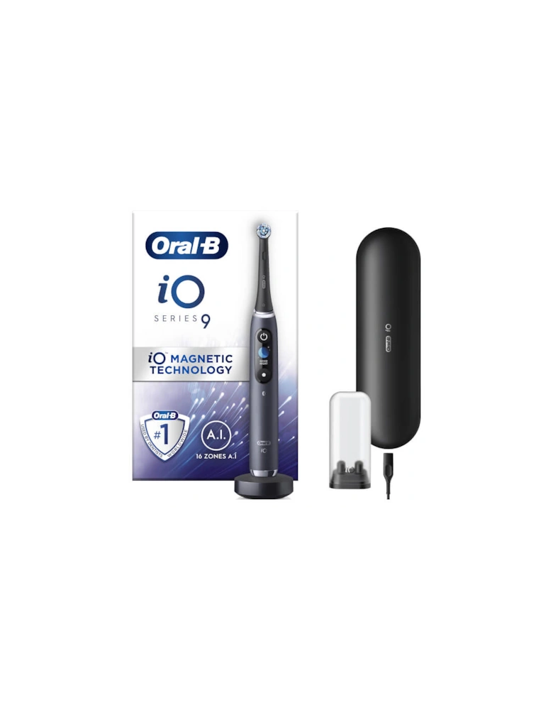 iO - 9 - Electric Toothbrush Black Designed by Braun