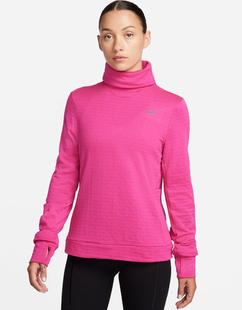 Womens Running Swift Element Turtleneck Top - Pink