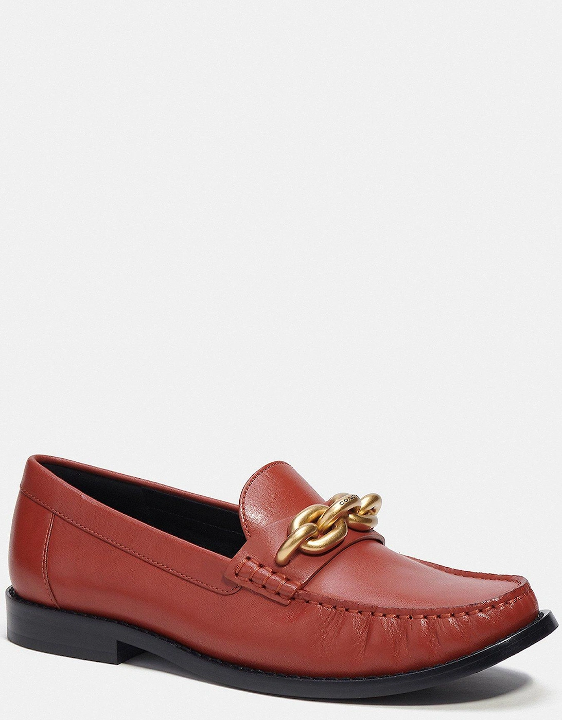Jess Leather Loafer - Rust