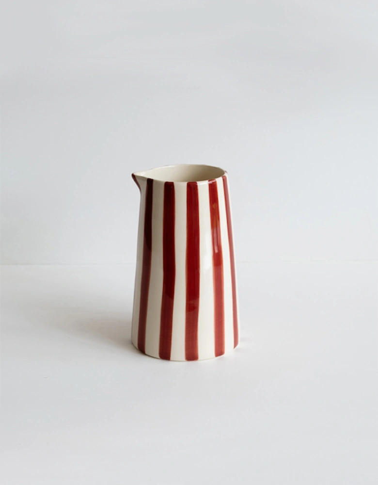 Large Jug Candy Stripe Paprika