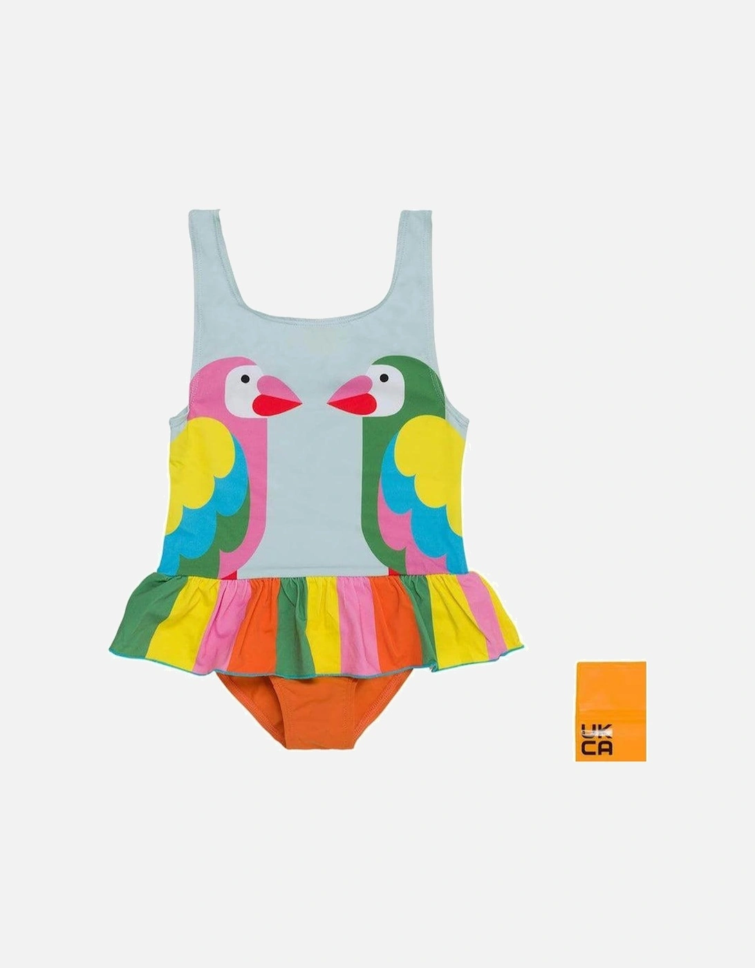 Girls Parrot Swimming Costume, 2 of 1