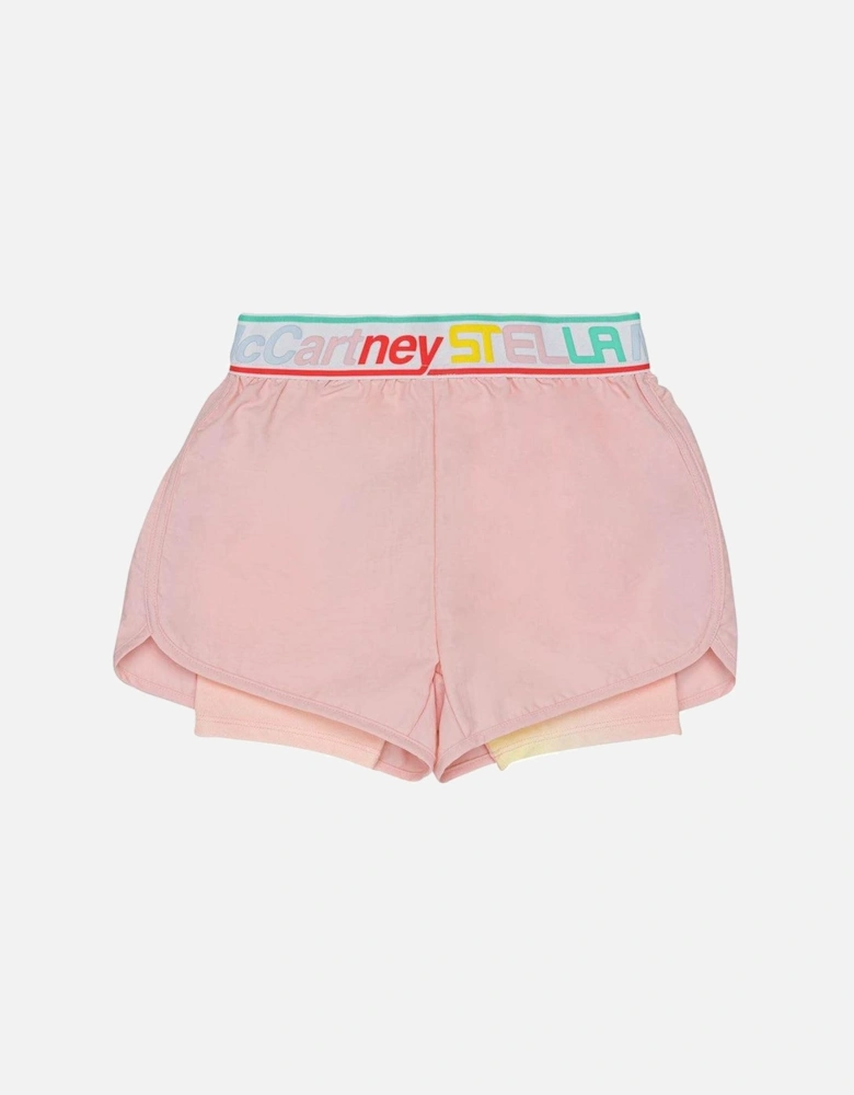 Girls Pink Sport Short