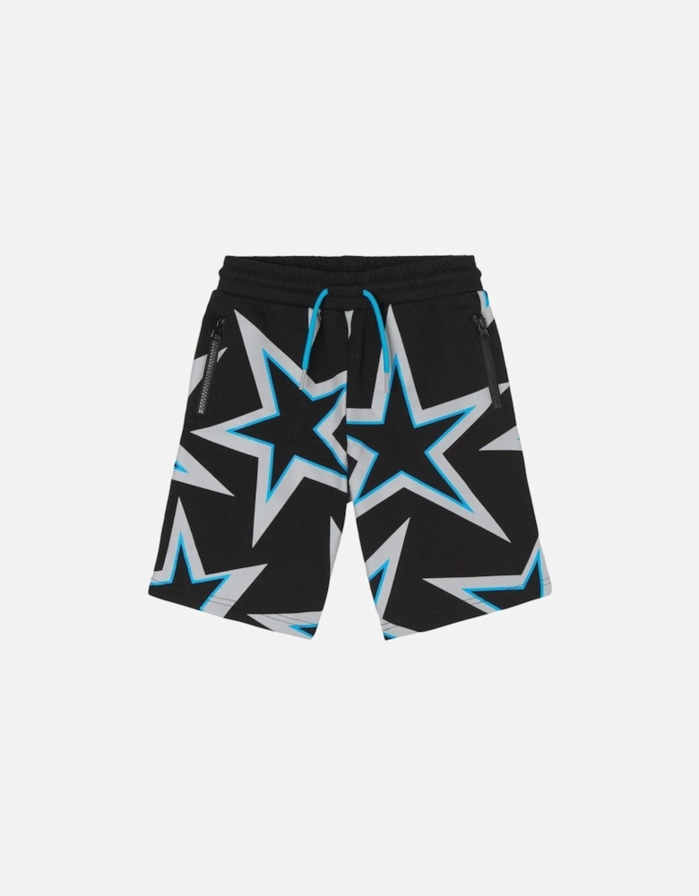 Boys Black Star Shorts