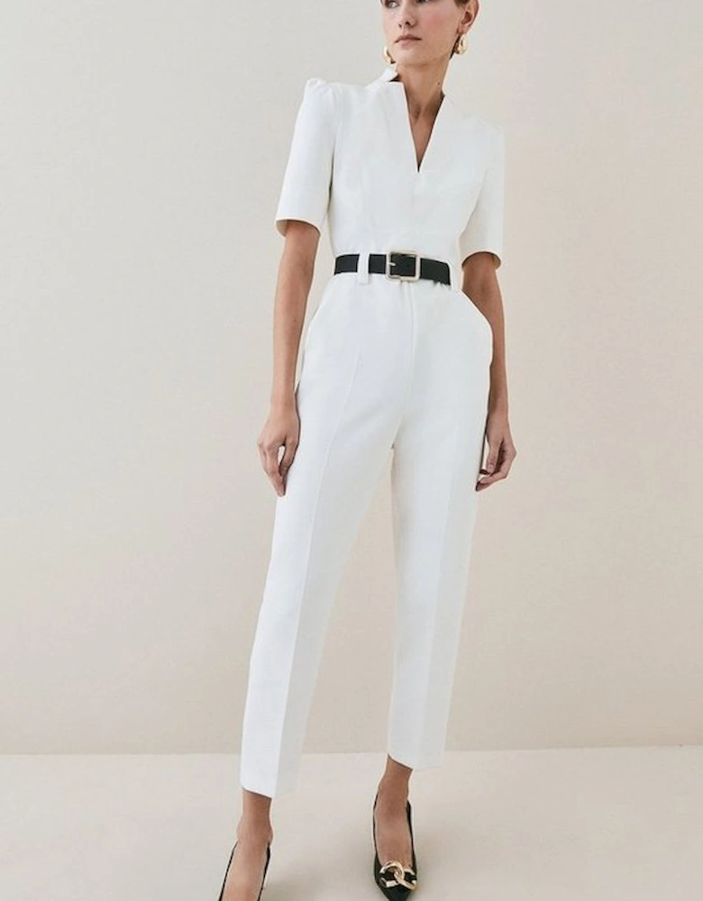 Petite Forever Belted Jumpsuit