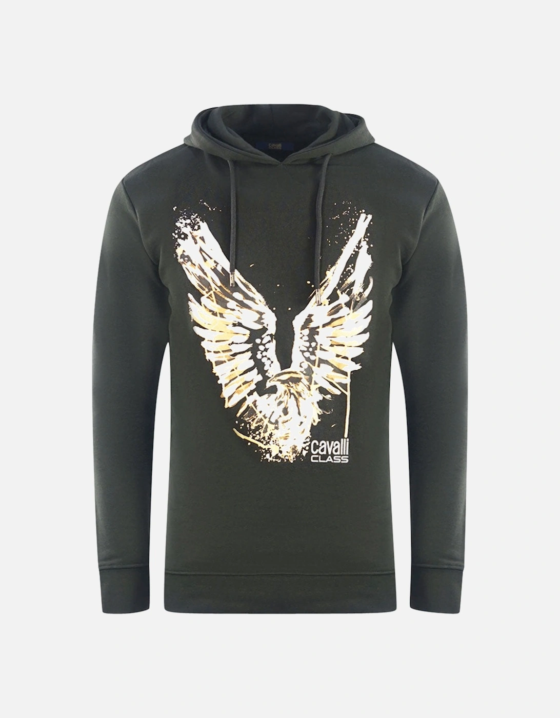 Cavalli Class Golden Eagle Logo Black Hoodie, 3 of 2