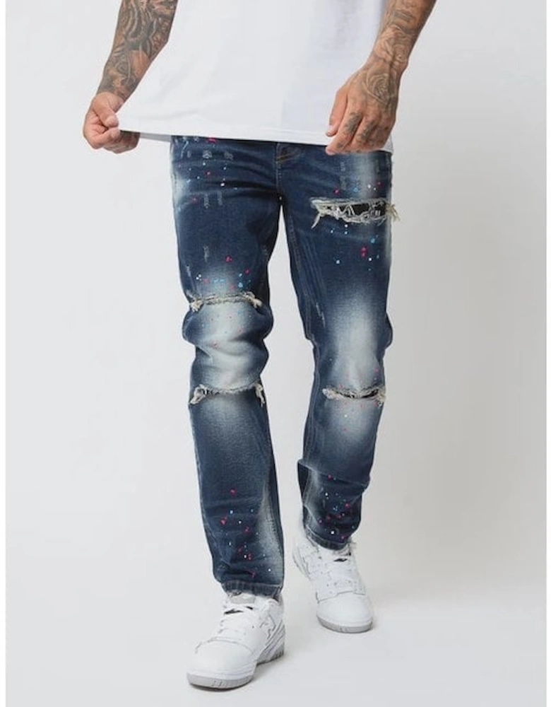 Modello V3 Paint Jeans - Blue