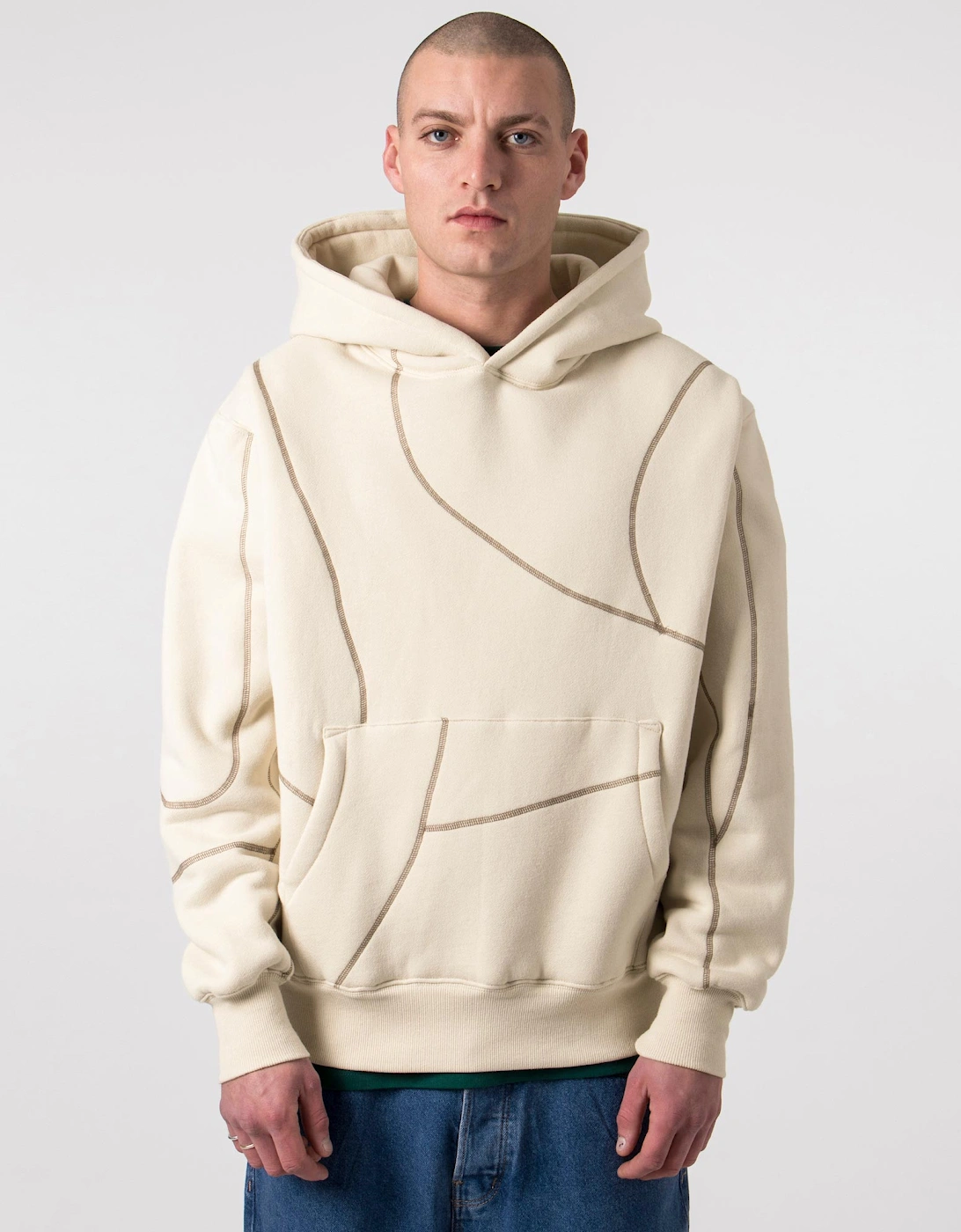 Relaxed Fit Vein Hoodie