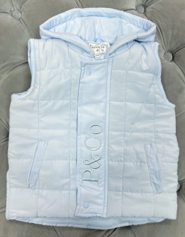 Blue Logo Gilet