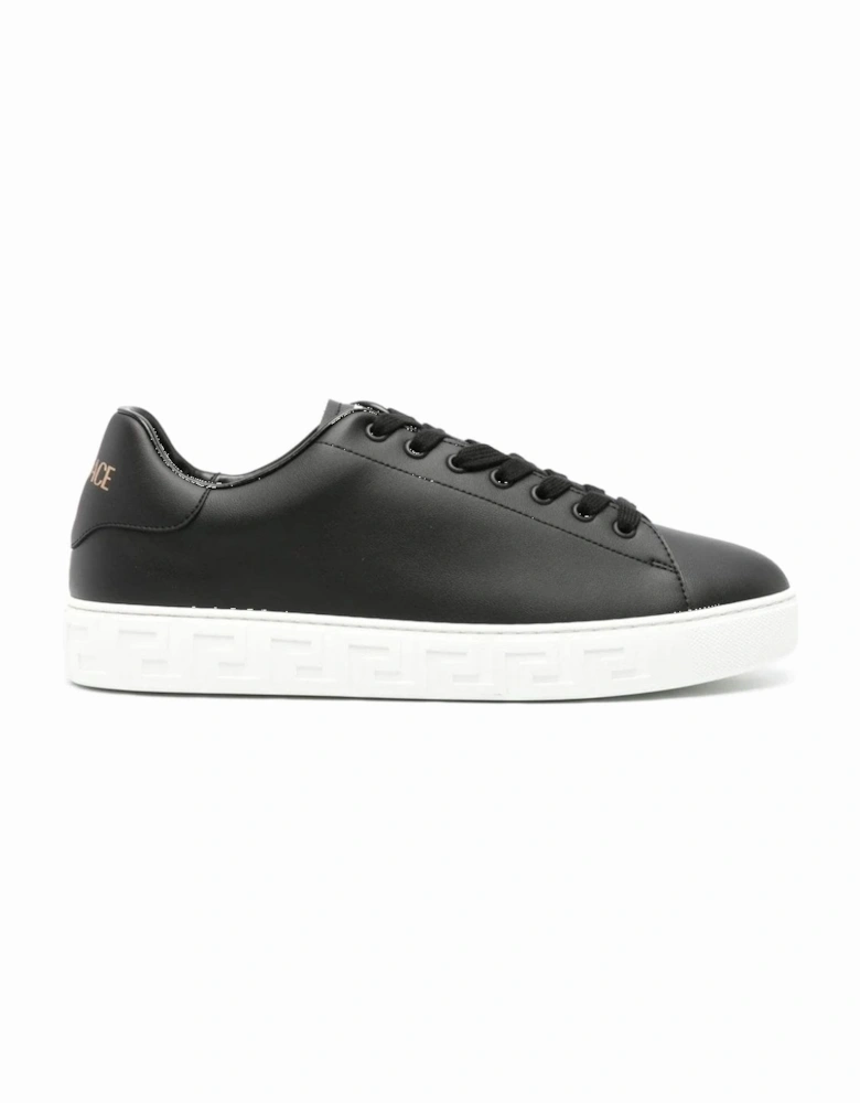 Leather Low Sneakers Black