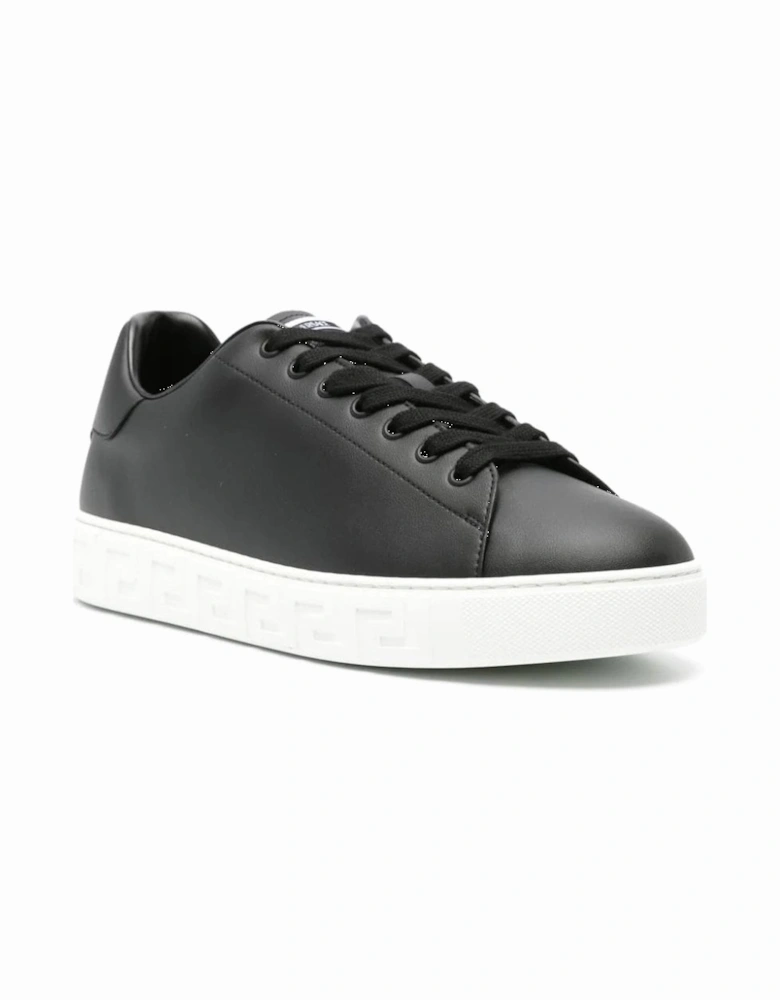 Leather Low Sneakers Black