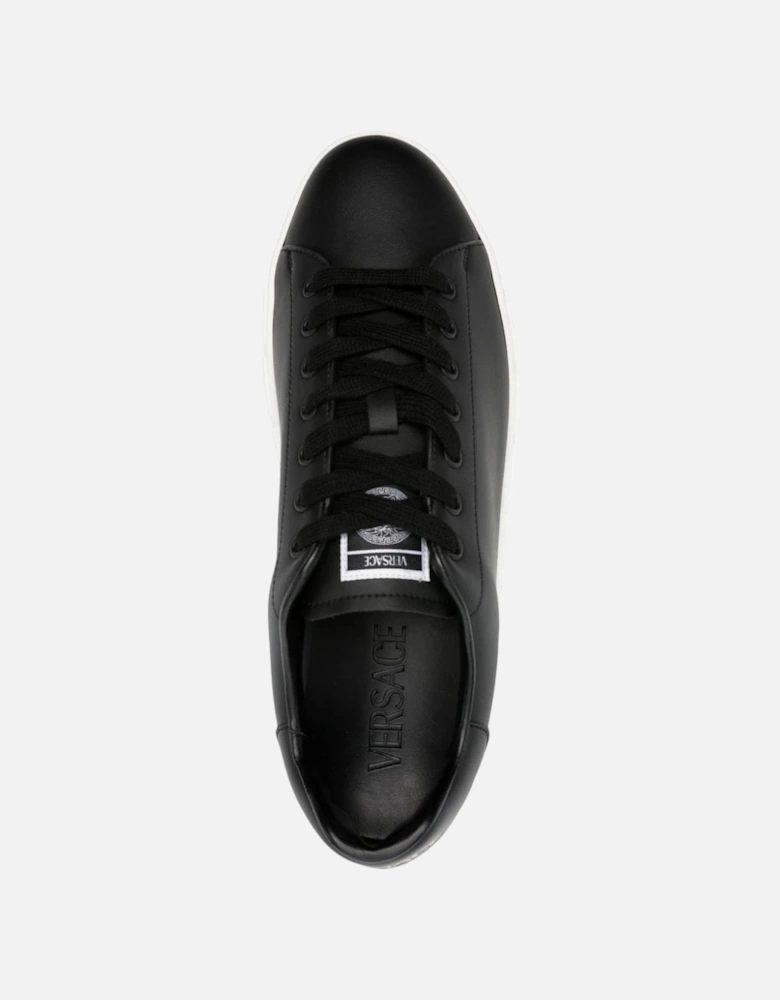 Leather Low Sneakers Black