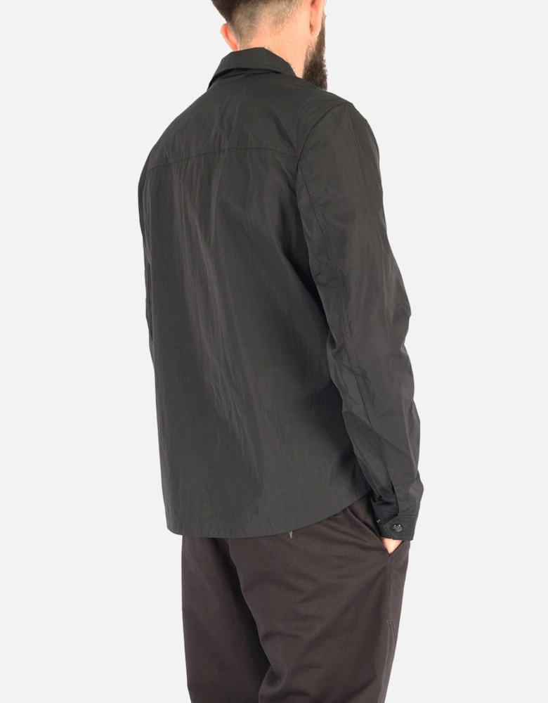 Staunton Double Pocket Black Overshirt Jacket
