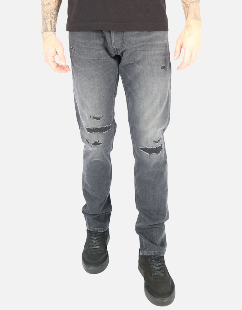 Willbi Rip Repair Stretch Grey Regular Slim Jean