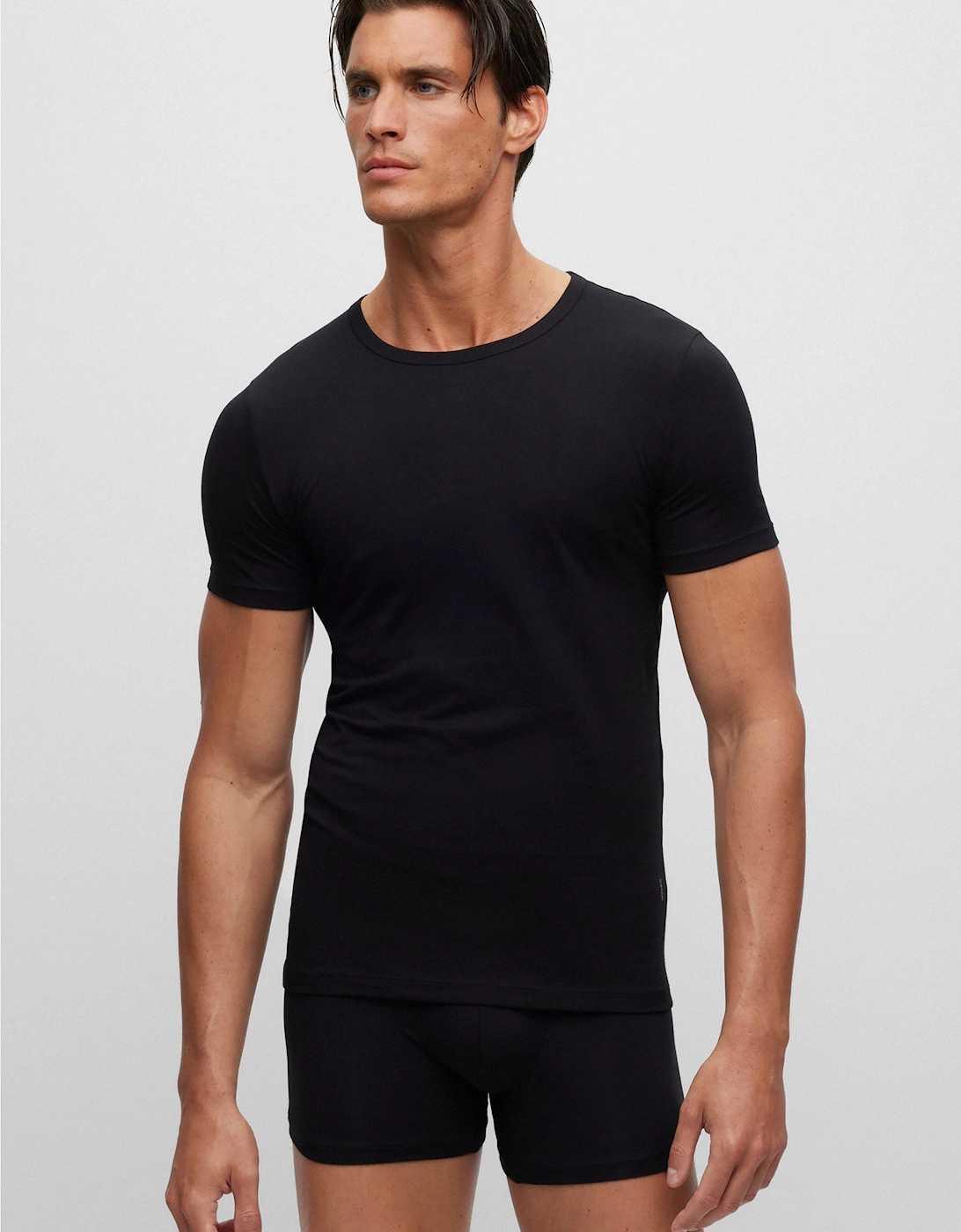 2 Pack Modern Cotton T-shirts Black
