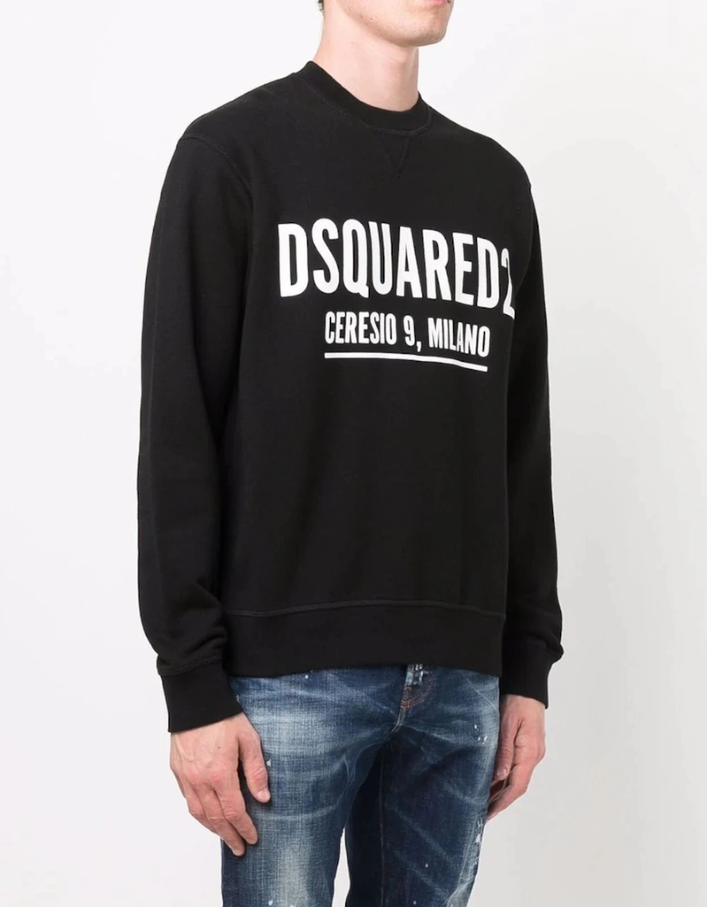 Ceresio9 Milano Print Sweatshirt in Black