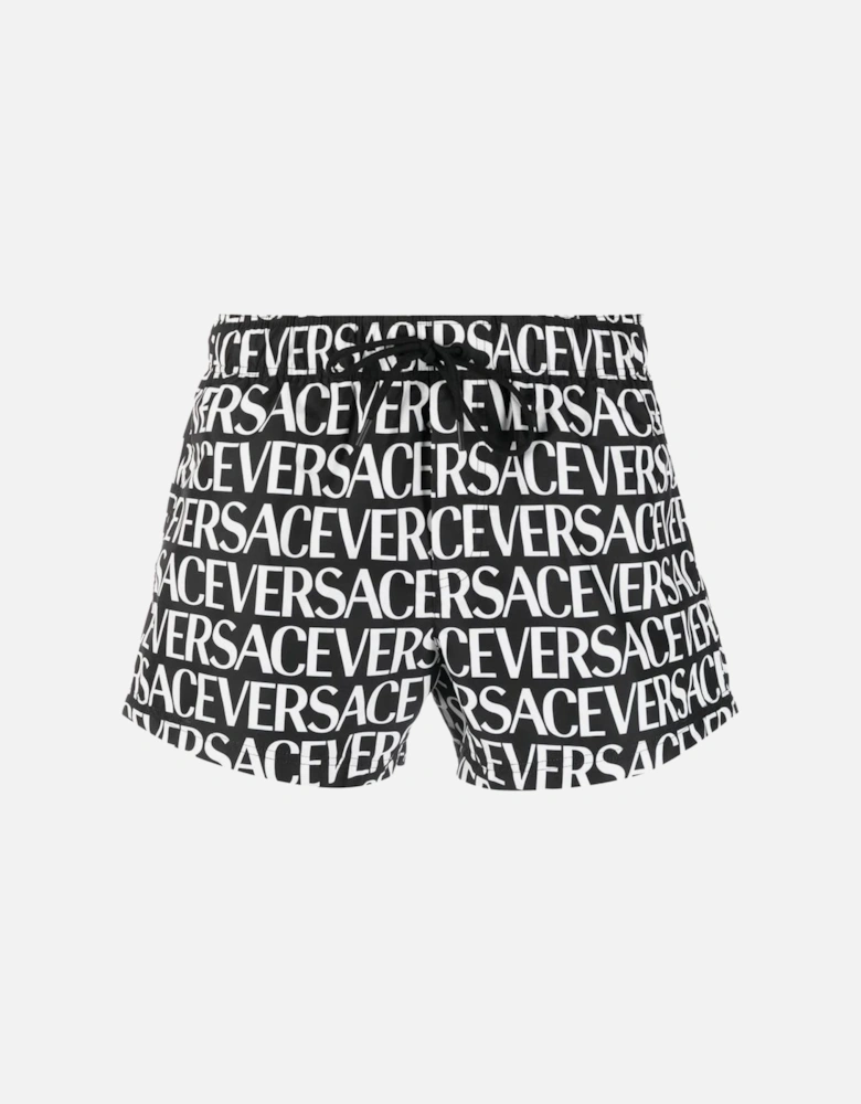 All Over Logo Swimshorts Black