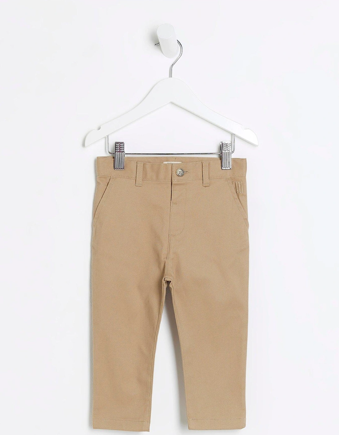 Mini Boys Smart Chino Trousers - Brown, 3 of 2