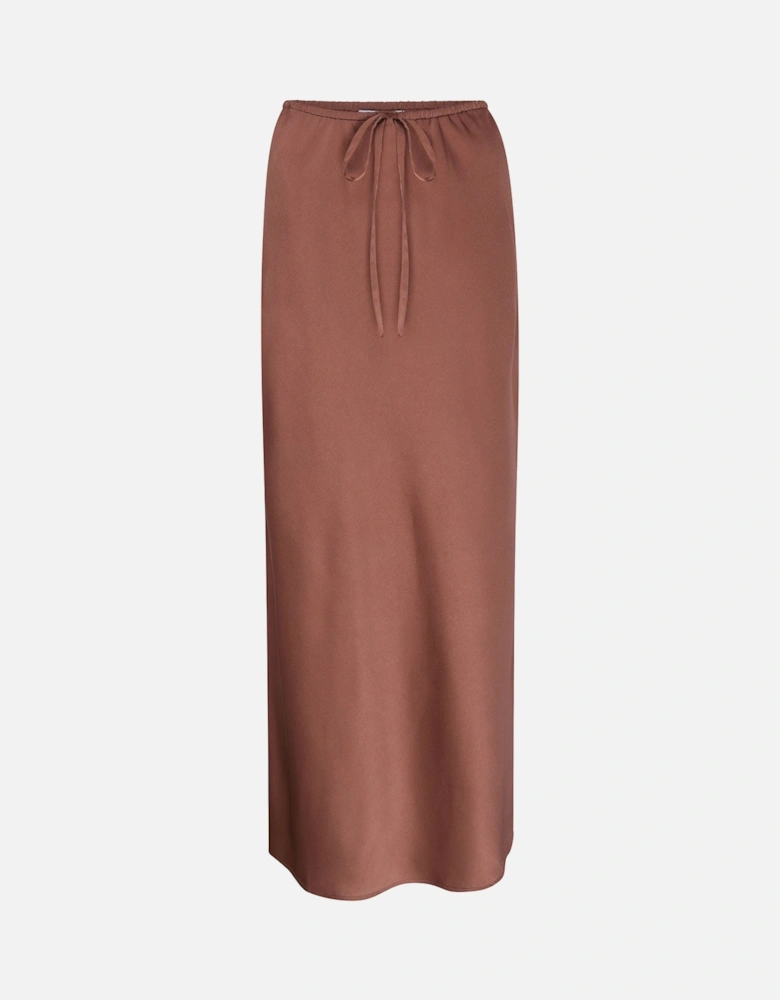 Flora Puddle Maxi Skirt in Bronze