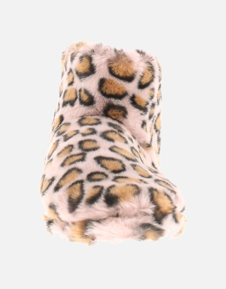 Womens Slipper penny bootee Leopard Print Assorted UK Size