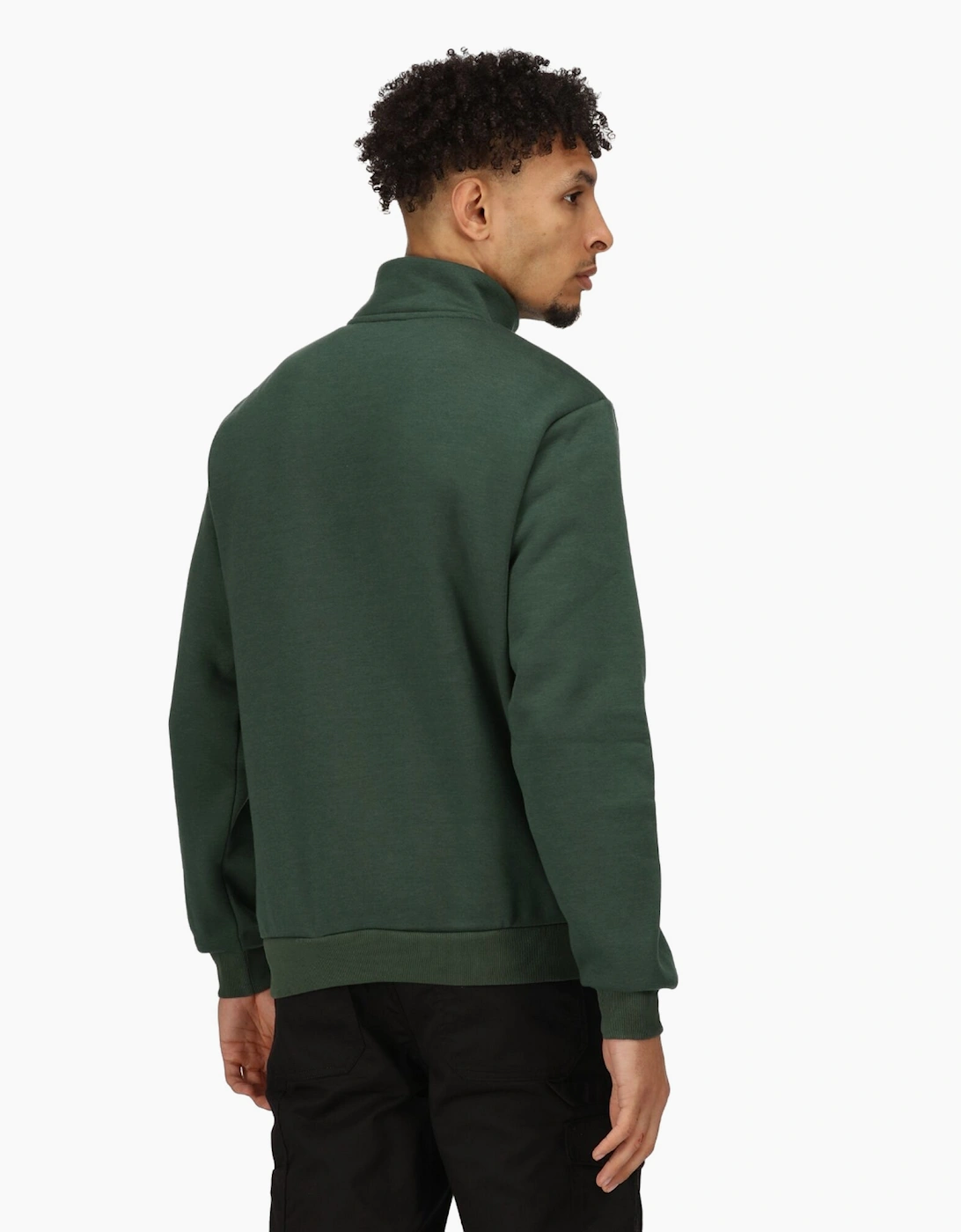 Regatta Mens Pro Quarter Zip Sweatshirt (Dark Green) - Size 2XL - Image 3