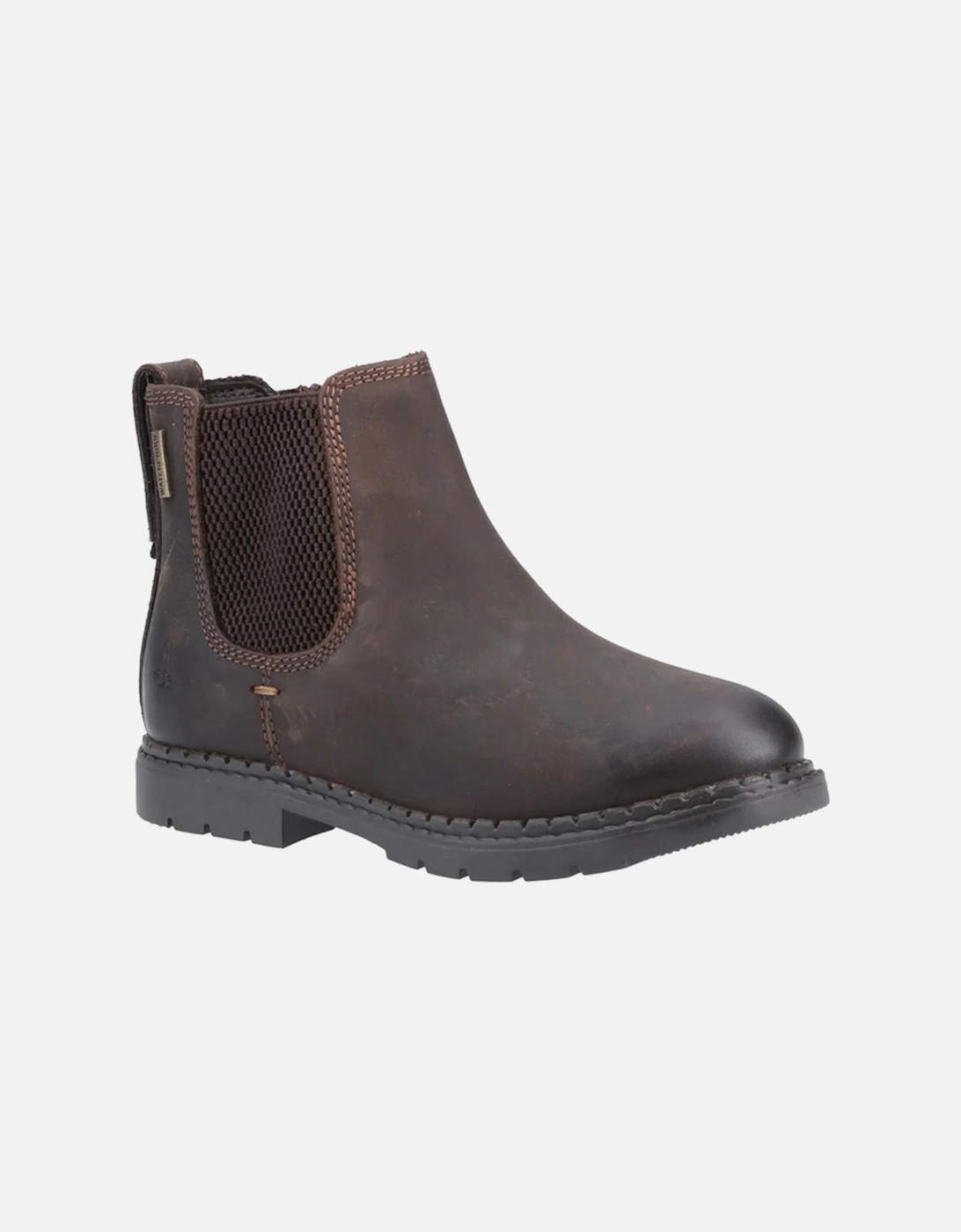 Boys Mini Preston Leather Chelsea Boots, 6 of 5