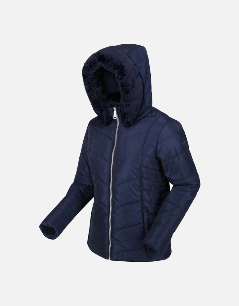 Womens/Ladies Wildrose Baffled Padded Hooded Jacket