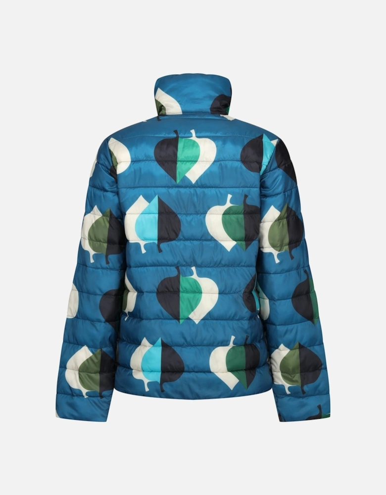 Womens/Ladies Orla Kiely Leaf Print Baffled Padded Jacket