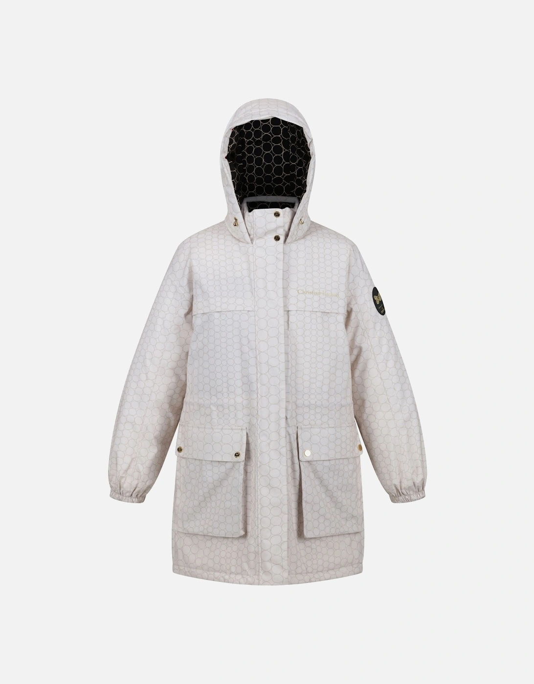 Women's Regatta Womens/Ladies Christian Lacroix Cailar Pearl Longline Waterproof Jacket - Cream - Size: 14