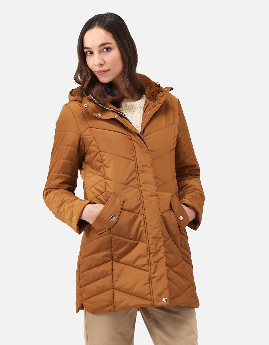 Womens/Ladies Panthea Insulated Padded Hooded Jacket