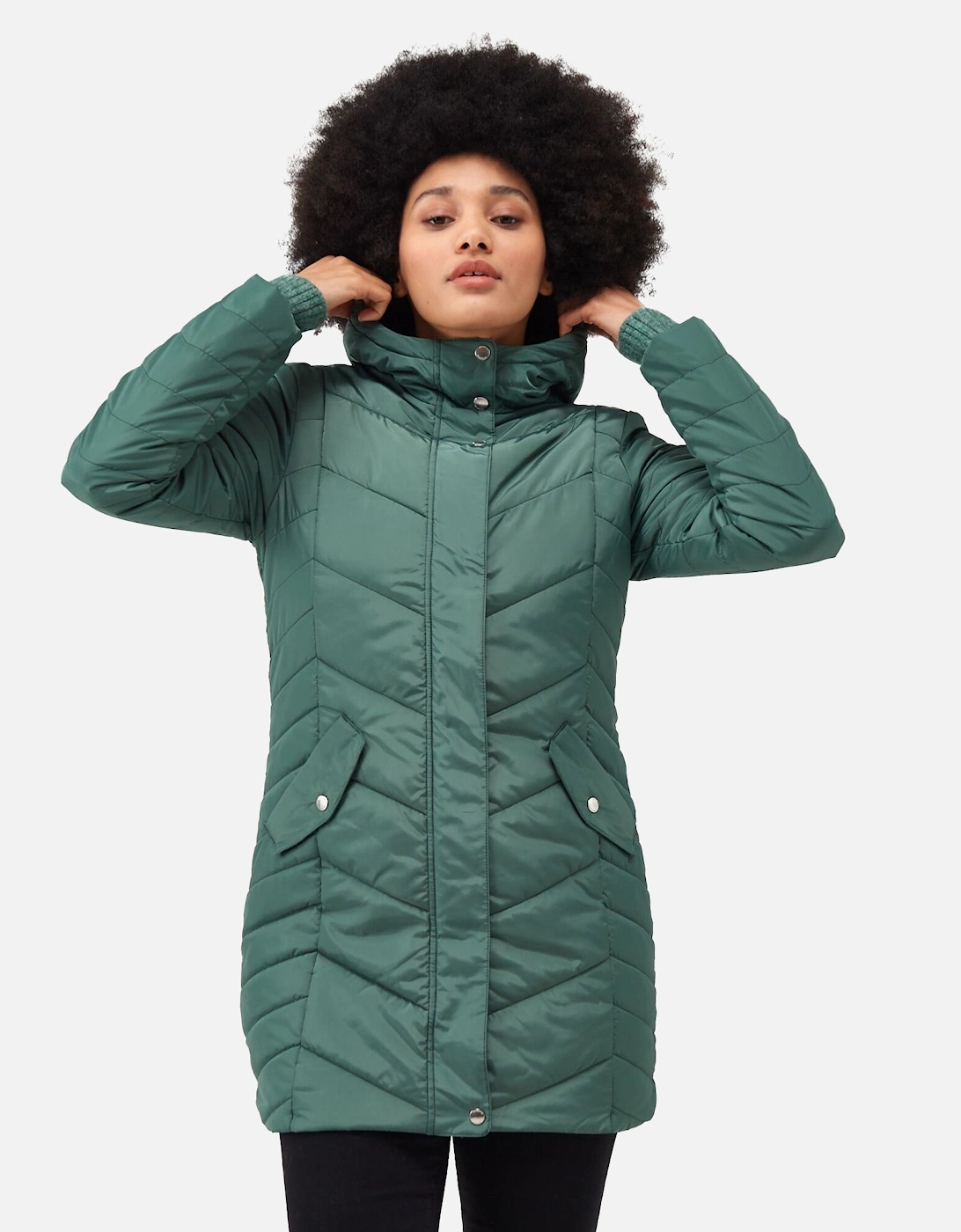 Womens/Ladies Panthea Insulated Padded Hooded Jacket