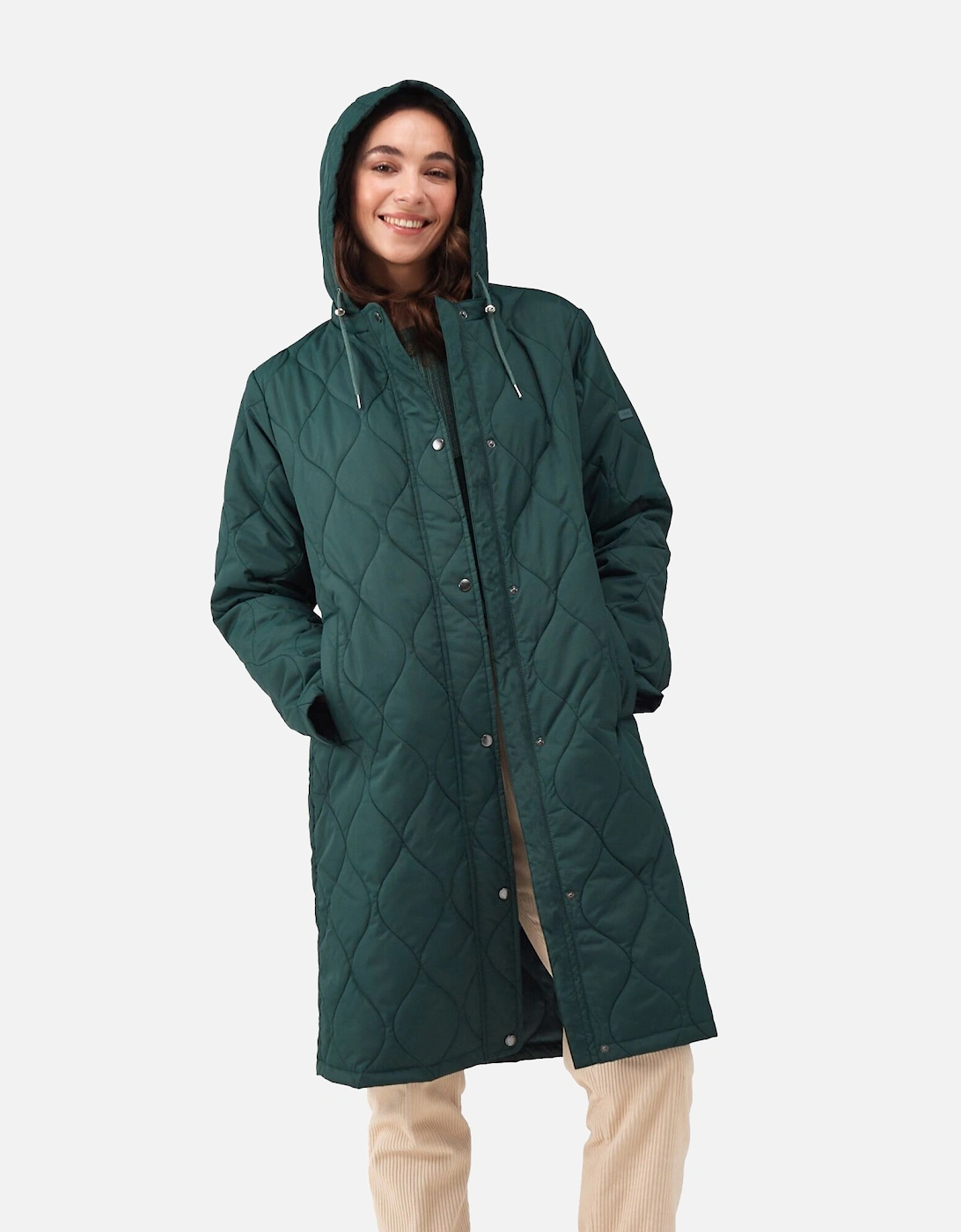 Womens/Ladies Jaycee Quilted Hooded Jacket