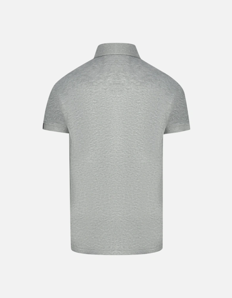 Check Pocket Grey Polo Shirt