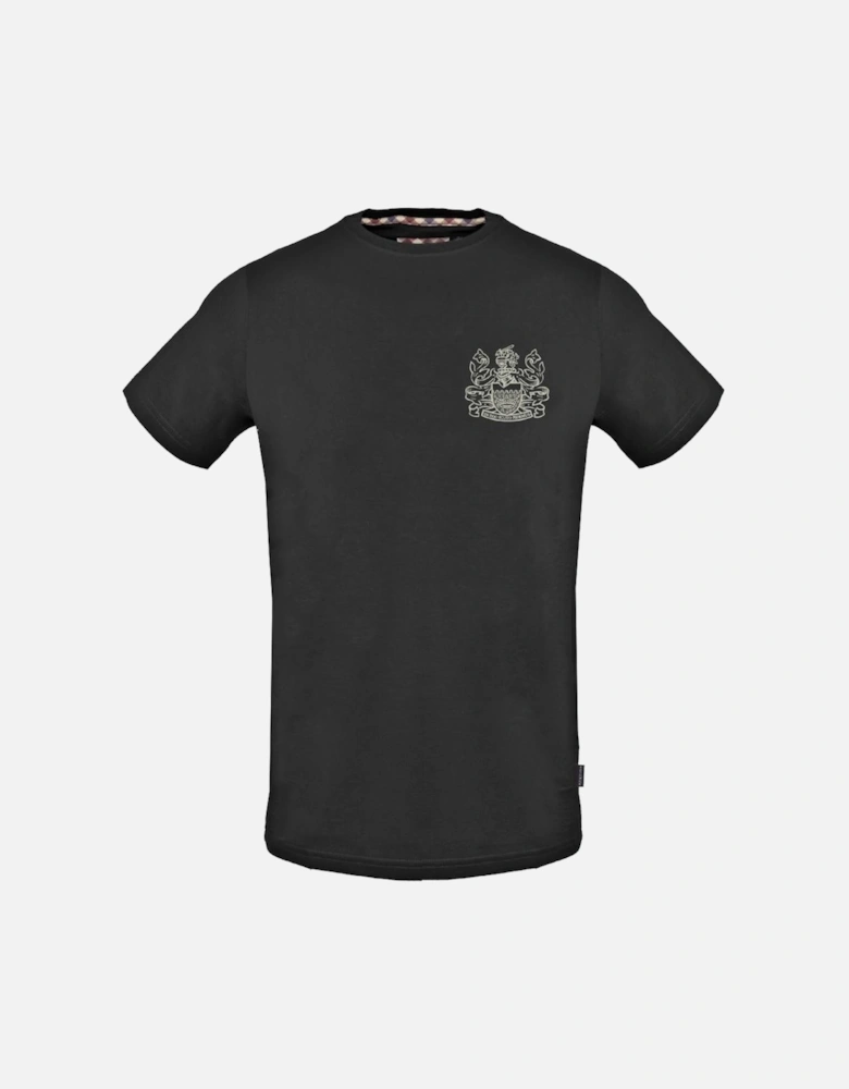Stitched Aldis Logo Black T-Shirt