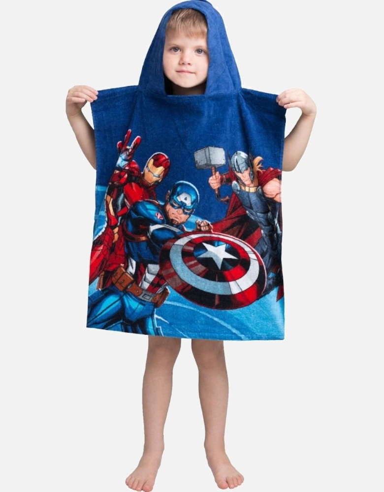 Avenger Childrens/Kids Superhero Hooded Towel