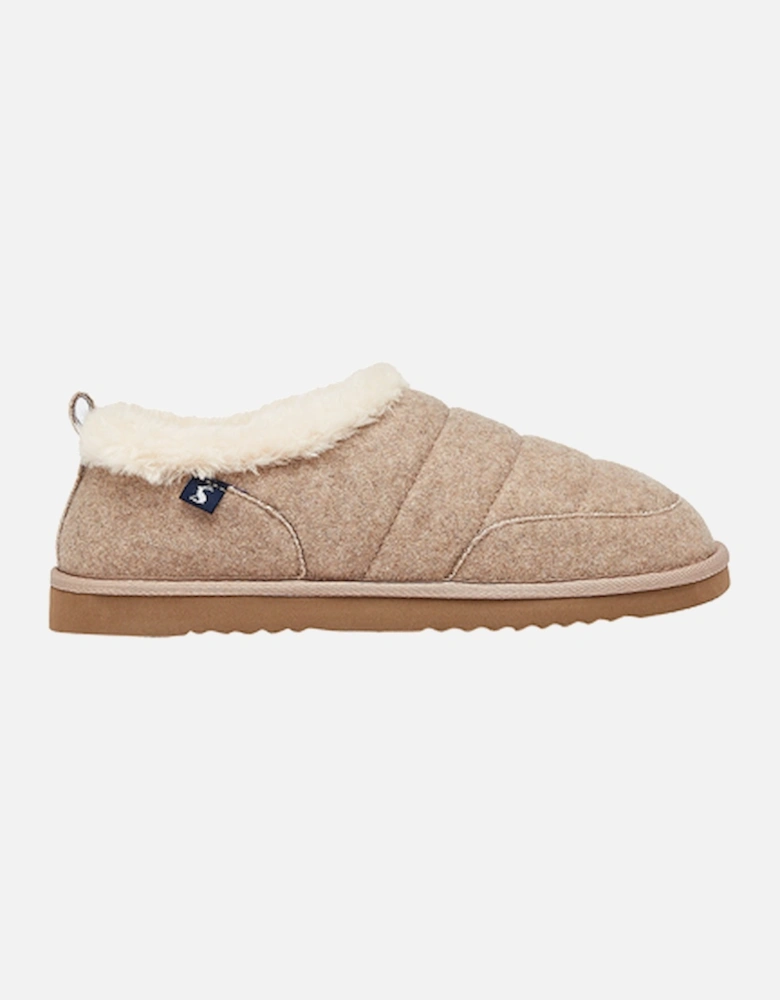 Women's Lazydays Oatmeal Faux Fur Lined Slippers