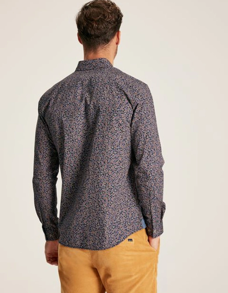 Men's Invitation Classic Fit Shirt Navy Paisley