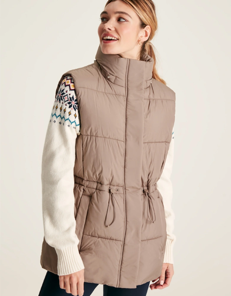 Women's Witham Silver Showerproof Padded Gilet