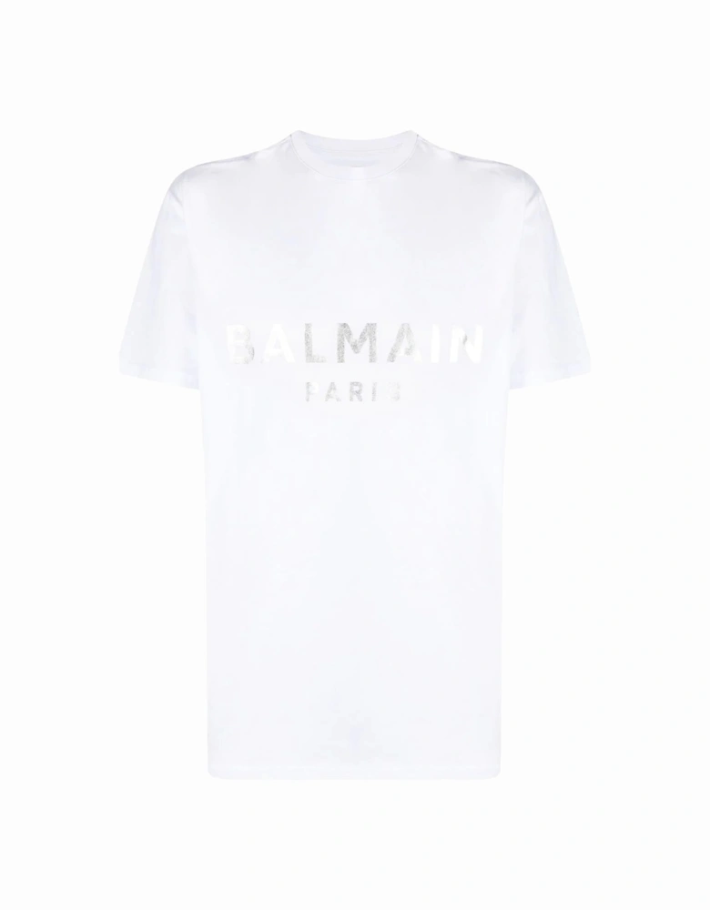 Silver Print T-Shirt in White