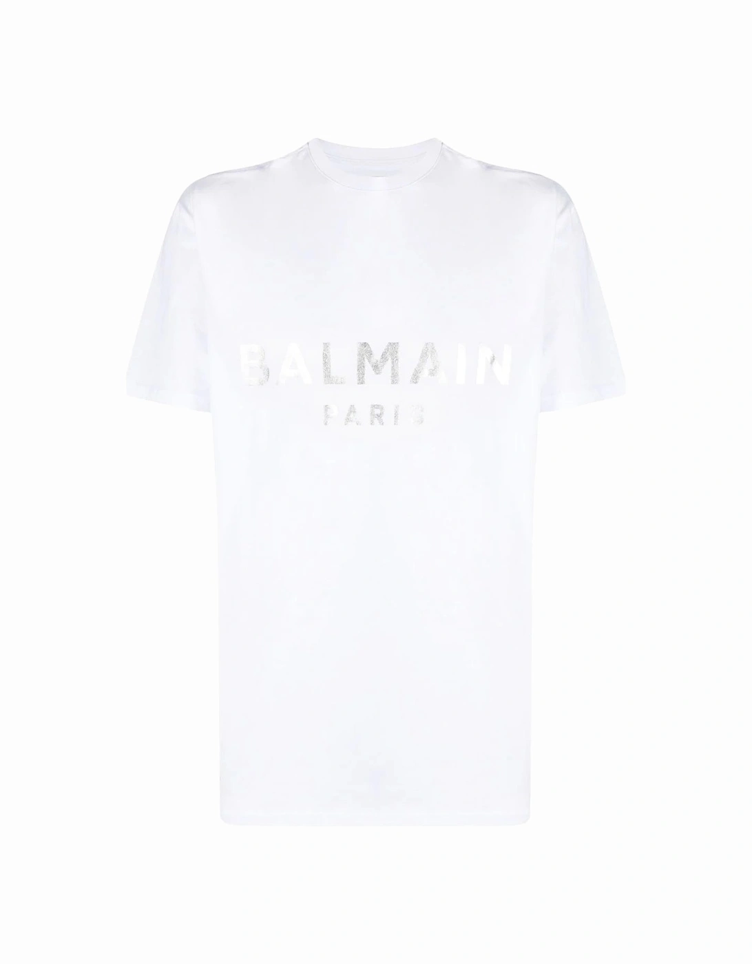 Silver Print T-Shirt in White, 6 of 5