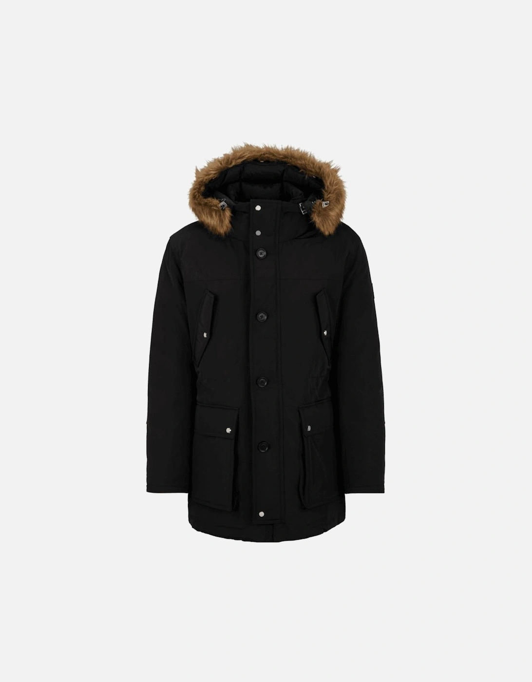 Dadico Black Fur Parka Jacket, 3 of 2