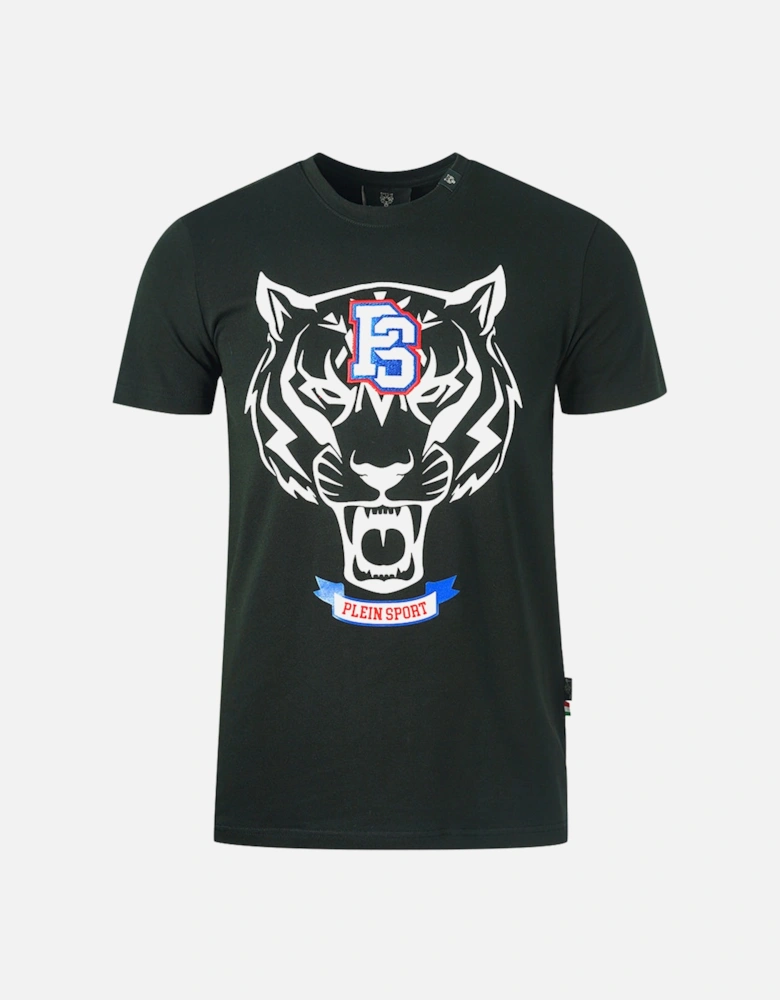 Plein Sport PS Tiger Logo Black T-Shirt