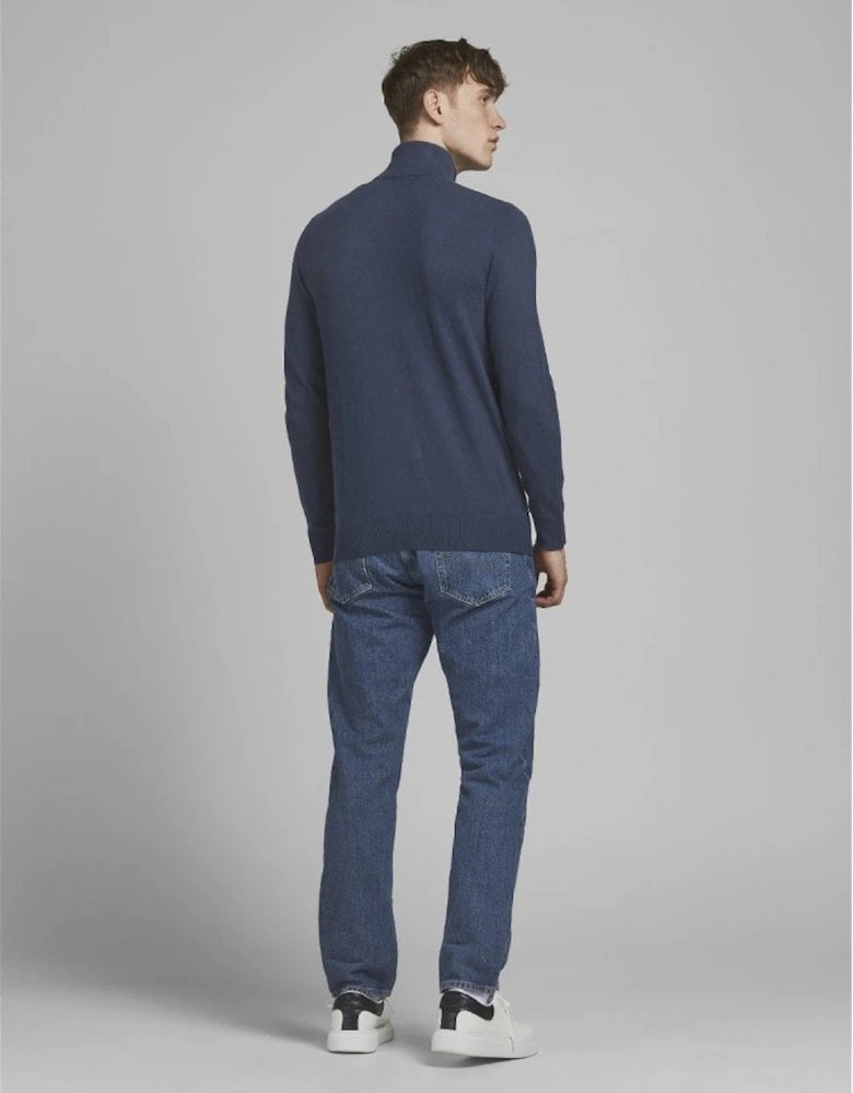 Emil Plain Quarter Zip - Navy