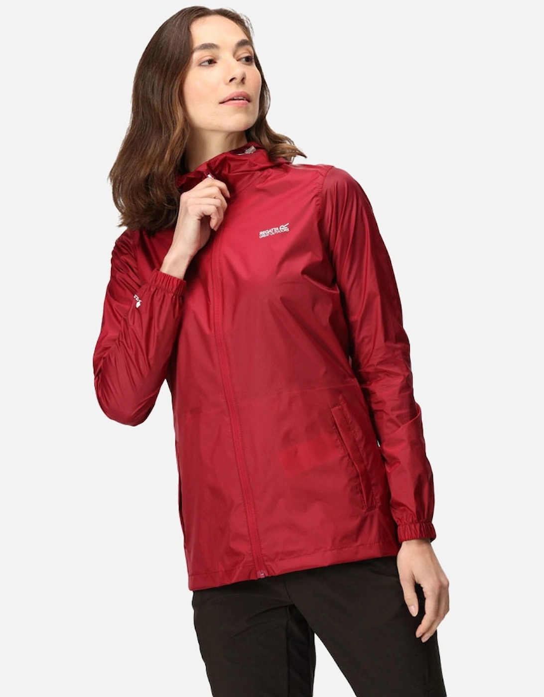 Women's Regatta Womens Ladies Pack It Jacket III Waterproof Durable Jacket - Red - Size: 16