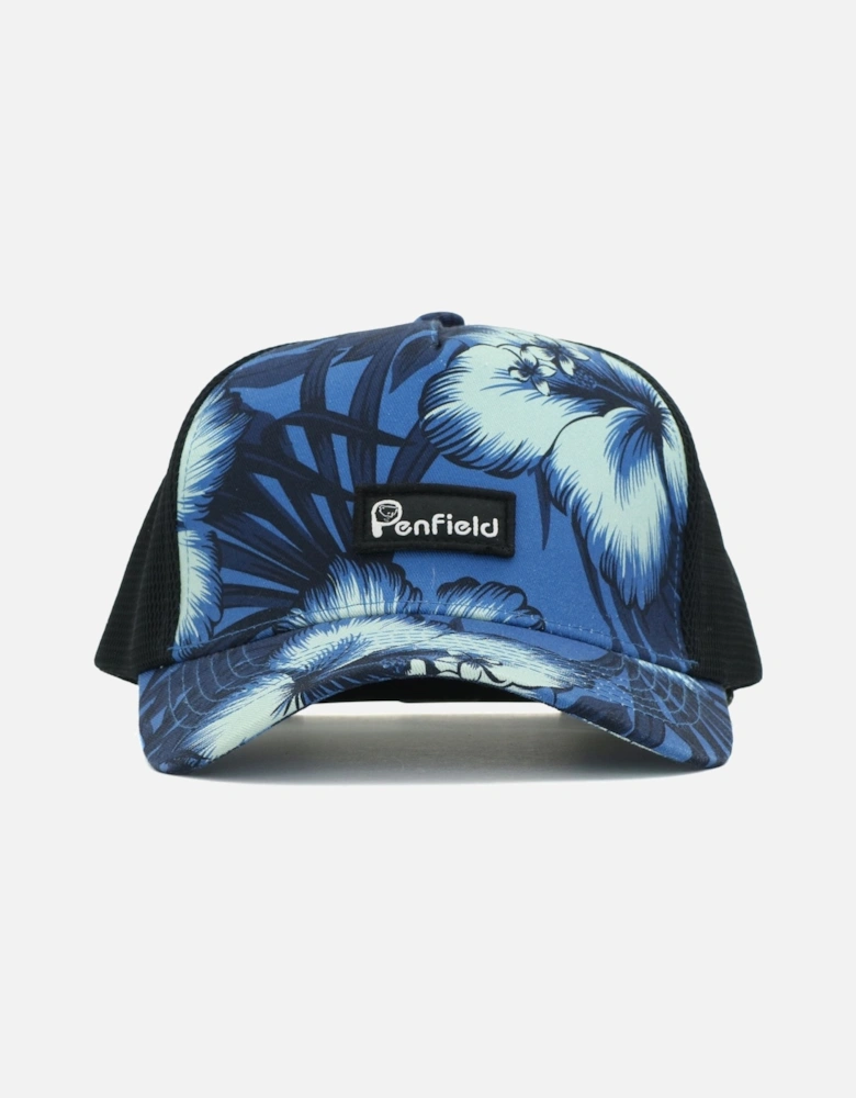 Floral Blue Tracker Cap