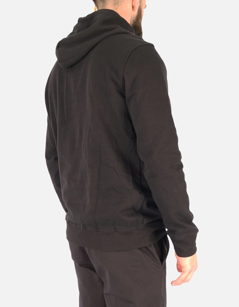 Arch Logo Pullover Black Hooded Sweatshirt