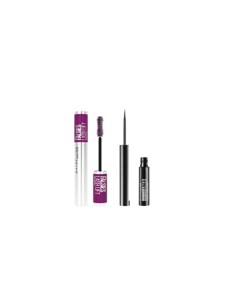 The Falsies Instant Lash Lift Look Mascara and Tattoo Eye Liner Gel Pencil Set - Maybelline