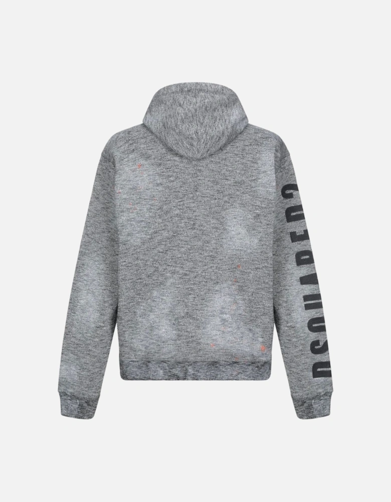 Paint Spray Arm Logo Grey Hoodie