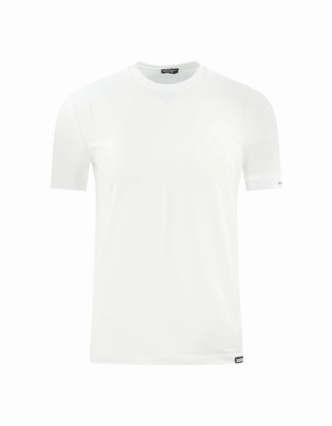 Bold Brand Logo on Sleeve White Underwear T-Shirt, 4 of 3